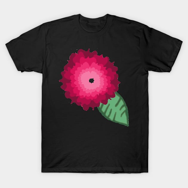 Pink ombré flower T-Shirt by system51